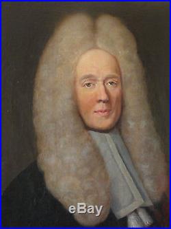 Ecole Française XVIIIème Huile sur toile Portrait d'un Homme de Loi vers 1730/50