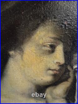 École XVIIIe, Marie-Madeleine, huile sur toile. H 75 x 57 cm