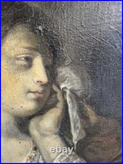 École XVIIIe, Marie-Madeleine, huile sur toile. H 75 x 57 cm