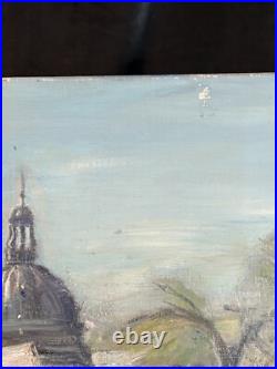 Ecole de Paris Armand Dalian (côté) Huile sur toile 60x90- Vue Paris 1971