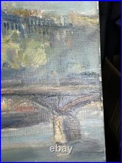 Ecole de Paris Armand Dalian (côté) Huile sur toile 60x90- Vue Paris 1971