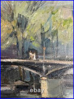 Ecole de Paris Armand Dalian (côté) Huile sur toile 60x90- Vue Paris 1971