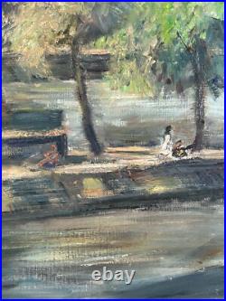 Ecole de Paris Armand Dalian (côté) Huile sur toile 60x90- Vue Paris 1971