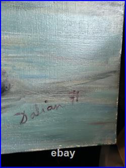 Ecole de Paris Armand Dalian (côté) Huile sur toile 60x90- Vue Paris 1971