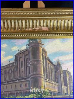 Ecole de Paris Huile sur toile Jean Salis Esplanade Saint Germain en Laye