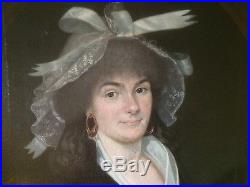 Ecole française XVIIIème siècle Portrait de femme de qualité vers 1780