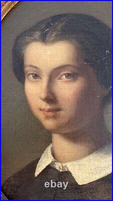 Ecole française vers 1860. Portrait de Rose-Félicie-Berthe Froment-Meurice