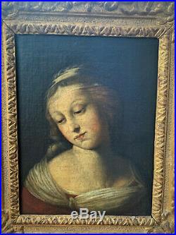 École italienne du XVIe Suiveur de Raphaël Portrait de la vierge