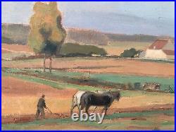 Émile CONTRAULT (-1945) Huile sur toile 50 x 65 cm né à PARIS Oucques