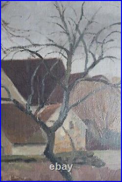 Eugène Corneau (1894-1976), Paysage de l'Yonne, huile sur toile, vers 1927-1930