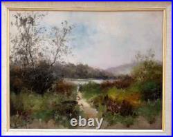 Eugène Galien-laloue 1854-1941. Lumineux Barbizon. Paysage Animé Près D'un Étang Eugène Galien-laloue 1854-1941. Lumineux Barbizon. Paysage Animé Près D'un Étang