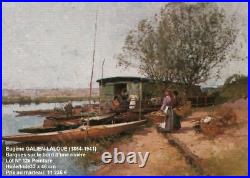 Eugène Galien-laloue 1854-1941. Lumineux Barbizon. Paysage Animé Près D'un Étang Eugène Galien-laloue 1854-1941. Lumineux Barbizon. Paysage Animé Près D'un Étang