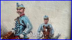 Eugène Pechaubes (1890-1967) 1930 Cavalerie Française Impressionniste Eugène Pechaubes (1890-1967) 1930 Cavalerie Française Impressionniste