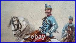 Eugène Pechaubes (1890-1967) 1930 Cavalerie Française Impressionniste Eugène Pechaubes (1890-1967) 1930 Cavalerie Française Impressionniste