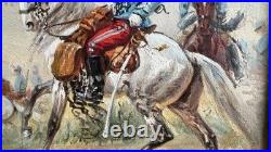 Eugène Pechaubes (1890-1967) 1930 Cavalerie Française Impressionniste Eugène Pechaubes (1890-1967) 1930 Cavalerie Française Impressionniste