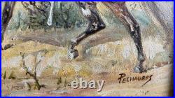 Eugène Pechaubes (1890-1967) 1930 Cavalerie Française Impressionniste Eugène Pechaubes (1890-1967) 1930 Cavalerie Française Impressionniste