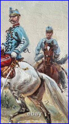 Eugène Pechaubes (1890-1967) 1930 Cavalerie Française Impressionniste Eugène Pechaubes (1890-1967) 1930 Cavalerie Française Impressionniste