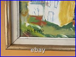 Eugenij Kleno (1921-2005) Huile sur toile Signée Art Brut 1989