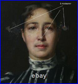 Euphemie Muraton 1840-1914. Monumental & Magnifique Portrait Ou Autoportrait