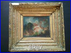 Exceptionnel tableau Fragonard Les baigneuses signé huile sur toile ancienne