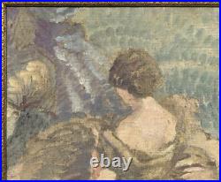 Female Portret Original Antique Oil painting 1900's Beauty Girl, Impressionism Female Portret Original Antique Oil painting 1900's Beauty Girl, Impressionism