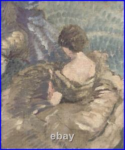Female Portret Original Antique Oil painting 1900's Beauty Girl, Impressionism Female Portret Original Antique Oil painting 1900's Beauty Girl, Impressionism