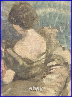 Female Portret Original Antique Oil painting 1900's Beauty Girl, Impressionism Female Portret Original Antique Oil painting 1900's Beauty Girl, Impressionism