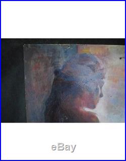 Femme nue clair de nuit huile sur toile oil painting