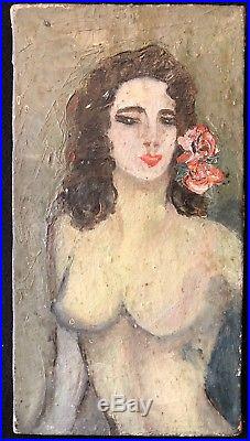 Femme nue fauve fauvisme début XXe signée Van Dongen
