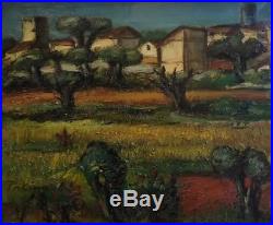Franz PRIKING (1929-1979). Paysage de Provence. Huile sur toile. V288
