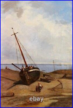 Frédéric LEGRIP peintre ROUEN tableau paysage marine bateau Rade BREST Bretagne