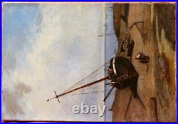 Frédéric LEGRIP peintre ROUEN tableau paysage marine bateau Rade BREST Bretagne