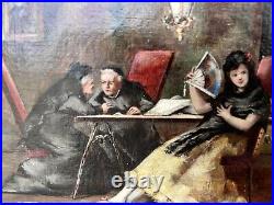 French School Painting from the end of the 19th century Oil on canvas