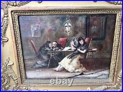 French School Painting from the end of the 19th century Oil on canvas