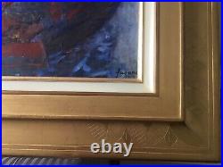 Fusaro huile sur toile 51x62cm avec magnifique cadre DELF
