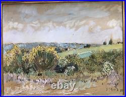 Gaston Louis Roux 1904-1988 Huile Sur Toile Signé Seynes 1983 Gaston Louis Roux 1904-1988 Huile Sur Toile Signé Seynes 1983