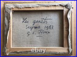 Gaston Louis Roux 1904-1988 Huile Sur Toile Signé Seynes 1983 Gaston Louis Roux 1904-1988 Huile Sur Toile Signé Seynes 1983
