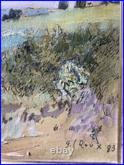Gaston Louis Roux 1904-1988 Huile Sur Toile Signé Seynes 1983 Gaston Louis Roux 1904-1988 Huile Sur Toile Signé Seynes 1983