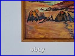 Georges LEPREVOTS 1974 Huile sur toile paysage marin signé 12P