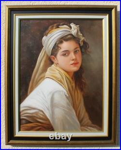 Giovanni Morello (1956) Fanciulla (huile sur toile, tableau, painting)