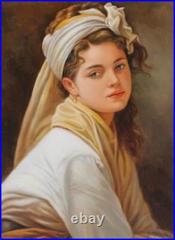 Giovanni Morello (1956) Fanciulla (huile sur toile, tableau, painting)