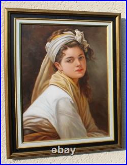 Giovanni Morello (1956) Fanciulla (huile sur toile, tableau, painting)