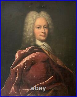 Grand Portrait d'un homme de la Noblesse Française époque XVIIIe