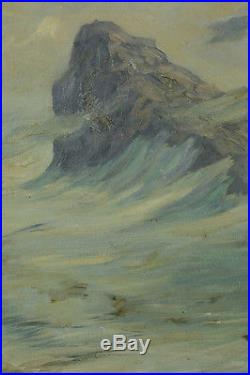 Grand Tableau de Montagne Mer de Glace Glacier Neige Pyrénées Alpes Sommet 1900