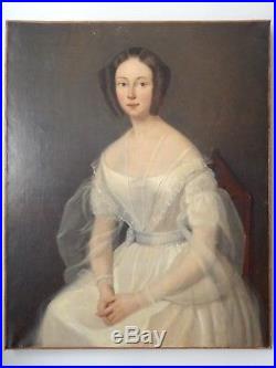 Grand portrait de Mariage XVIIIe époque Consulat