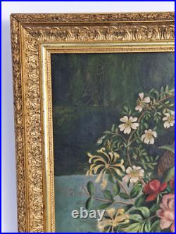 Grande huile sur toile 1898 nature morte 15F bouquets de fleurs XIX Grande huile sur toile 1898 nature morte 15F bouquets de fleurs XIX