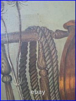 Grande nature morte huile sur toile signée Bertha Lombet Vintage Still Life Grande nature morte huile sur toile signée Bertha Lombet Vintage Still Life