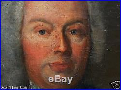 Grande peinture portrait Homme de loi magistrat école française XVIIIe siècle