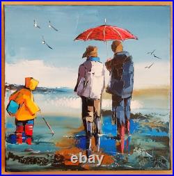 HUILE SUR TOILE (30x30CM) DE JEAN-PIERRE DOUCHEZ SOUS LE CRACHIN DE 2023