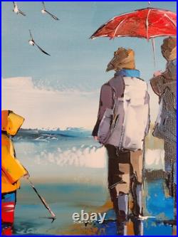 HUILE SUR TOILE (30x30CM) DE JEAN-PIERRE DOUCHEZ SOUS LE CRACHIN DE 2023